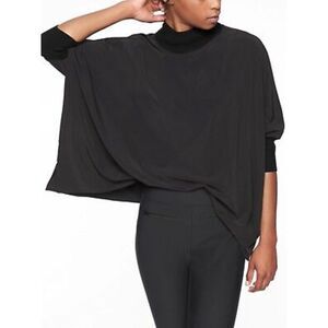 Athleta Black Poncho Top